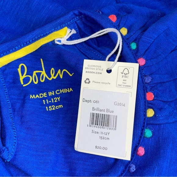 Boden Pom-Pom Tank Size 11-12 - Picture 3 of 5